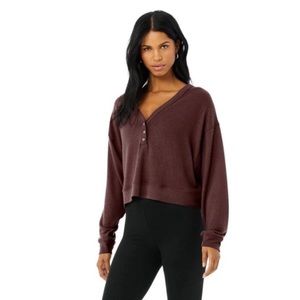 ALO Yoga Brown Crop Top